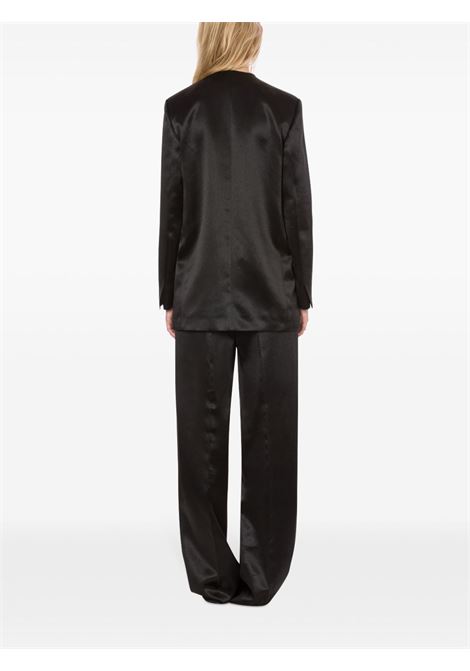 Black lapeless double-breasted blazer Philosophy Di Lorenzo Serafini - women PHILOSOPHY DI LORENZO SERAFINI | 050507230555